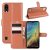 HualuBro Funda para ZTE Blade A5 2020, Funda Libro de Cuero PU Premium con Tapa y Cartera Flip Cover Magnético Carcasa para ZTE Blade A5 2020 Case (Marrón)